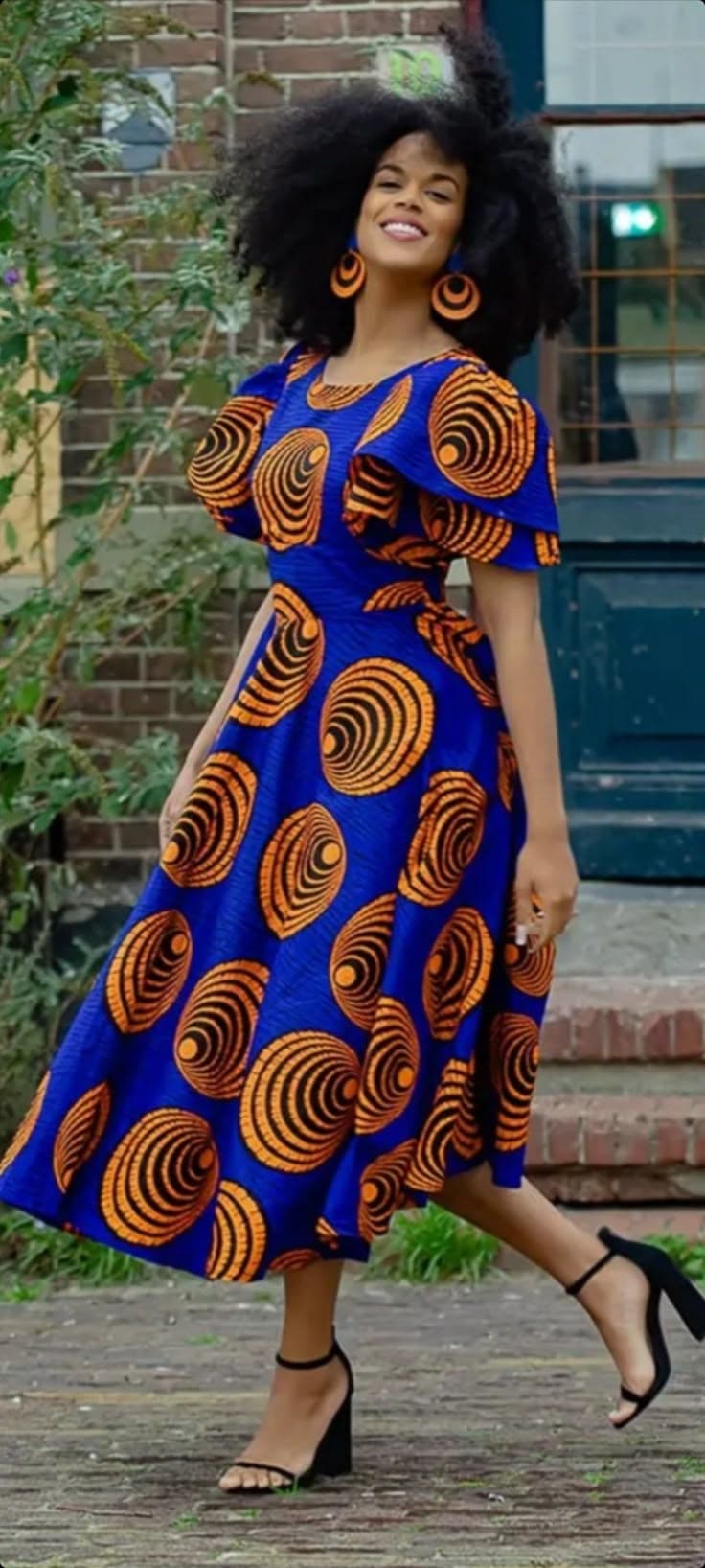Beautiful African fashion model